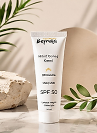 Beyruha Hibrit Güneş Kremi SPF 50+ Lekeye Meyilli Ciltler İçin