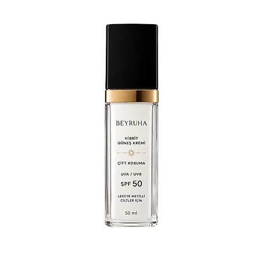 Beyruha Hibrit Güneş Kremi SPF 50+ Lekeye Meyilli Ciltler İçin
